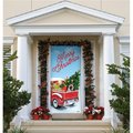 My Door Decor My Door Decor 285906XMAS-015 36 x 80 in. Red Truck Christmas Christmas Front Door Mural Sign Banner Decor; Multi Color 285906XMAS-015